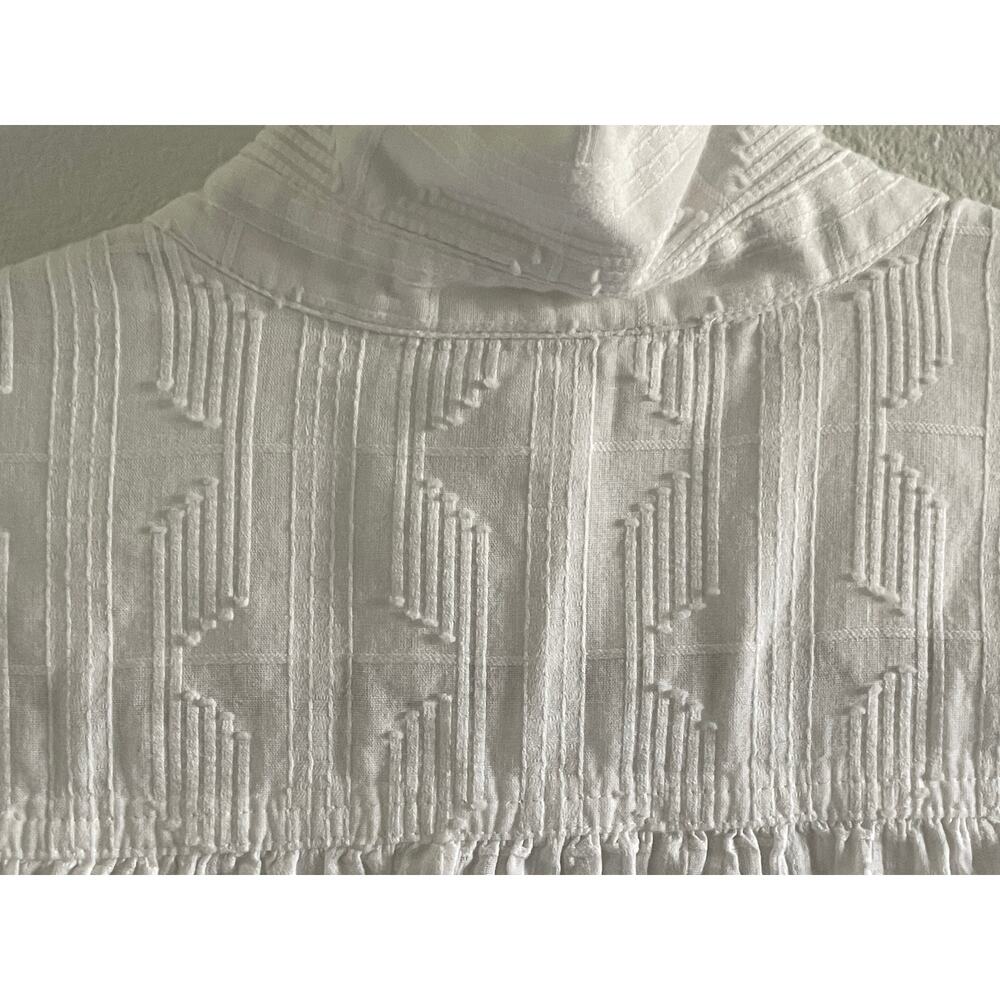 J. Jill White Textured Button-Front Pattern Cotto… - image 7